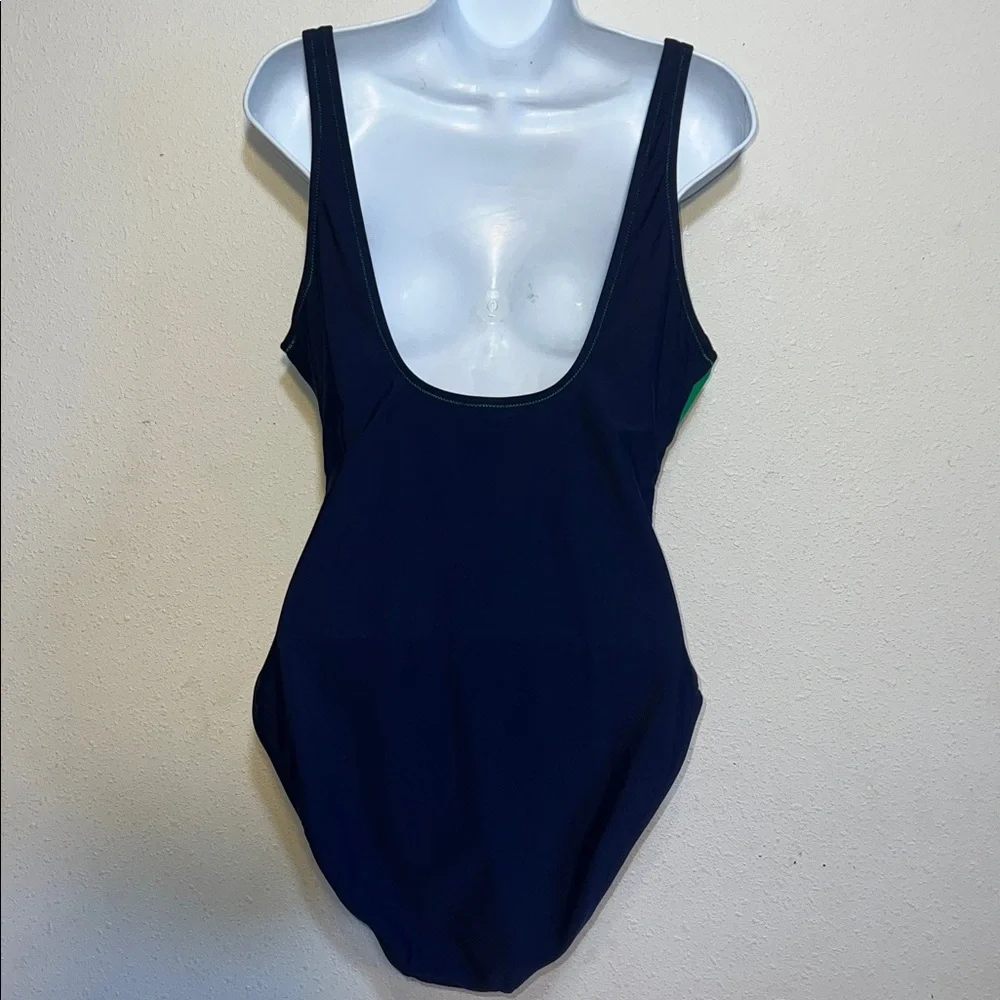 J.Crew tie-front one-piece swimsuit Color Block Vacation, Beach Size XL